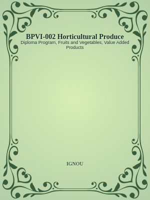 BPVI-002 Horticultural Produce